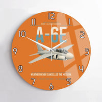 Thumbnail for A-6E Intruder design on orange no frame wall clock