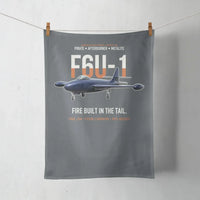 Thumbnail for F6U-1 Pirate Fire Built in the Tail design on gray towel