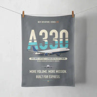 Thumbnail for Airbus A330-300P2F design on gray towel
