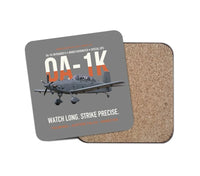Thumbnail for OA-1K Skyraider II Armed Overwatch design on gray 1 piece coaster