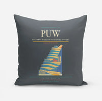 Thumbnail for Pullman–Moscow Regional Airport (PUW) design on gray pillow