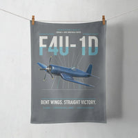 Thumbnail for F4U-1D Corsair design on gray towel