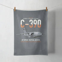 Thumbnail for C-390 Millennium design on gray towel