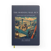 Thumbnail for VINTAGE G4146 - The Morning Mail Run - Designed Notebooks design on navyblue