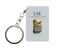 Thumbnail for La Crosse Regional Airport (LSE) design on light gray key chain