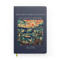 Thumbnail for VINTAGE G4411 - The Dawn Patrol Of Gulls - Designed Notebooks design on navyblue
