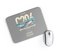 Thumbnail for Cessna 206 Stationair design on gray rectangle mouse pad