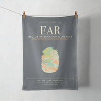 Thumbnail for Hector International Airport (FAR) design on gray towel