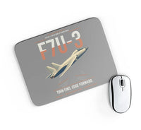 Thumbnail for F7U-3 Cutlass design on gray rectangle mouse pad