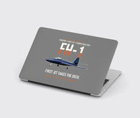 Thumbnail for FH-1 Phantom First Jet Takes the Deck design on gray MacBook case