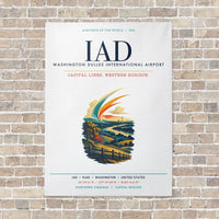 Thumbnail for Washington Dulles International Airport IAD vertical canvas print - no frame - white background
