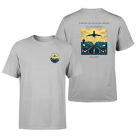 Thumbnail for VINTAGE G4303 - The Runway Light River - Double-Side T-Shirt design on lightgray double side t shirt