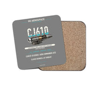 Thumbnail for CJ610 design on gray 1 piece coaster