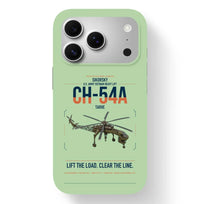 Thumbnail for Sikorsky CH-54A Tarhe design on light green magsafe iphone case, for iPhone 17 Pro