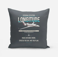 Thumbnail for Cessna Citation Longitude design on gray pillow