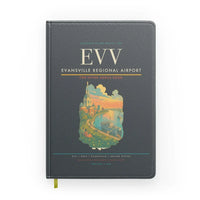 Thumbnail for Evansville Regional Airport (EVV) design on gray notebook
