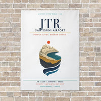 Thumbnail for Santorini Airport JTR vertical canvas print - no frame - white background