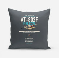 Thumbnail for Air Tractor AT-802F Fire Boss design on gray pillow