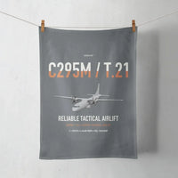 Thumbnail for Airbus C295M T.21 design on gray towel