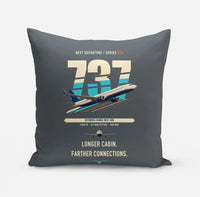Thumbnail for Boeing 737-900ER design on gray pillow