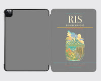 Thumbnail for Rishiri Airport (RIS) design on gray ipad tablet case