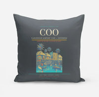 Thumbnail for Cadjehoun Airport (COO) design on gray pillow