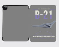 Thumbnail for B-21 Raider design on gray ipad tablet case