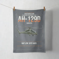 Thumbnail for AgustaWestland AH-129D Mangusta design on gray towel