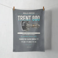 Thumbnail for TRENT 800 design on gray towel