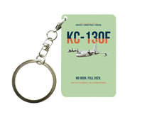 Thumbnail for KC-130F BuNo 149798 design on light green designed key chain, double-side print