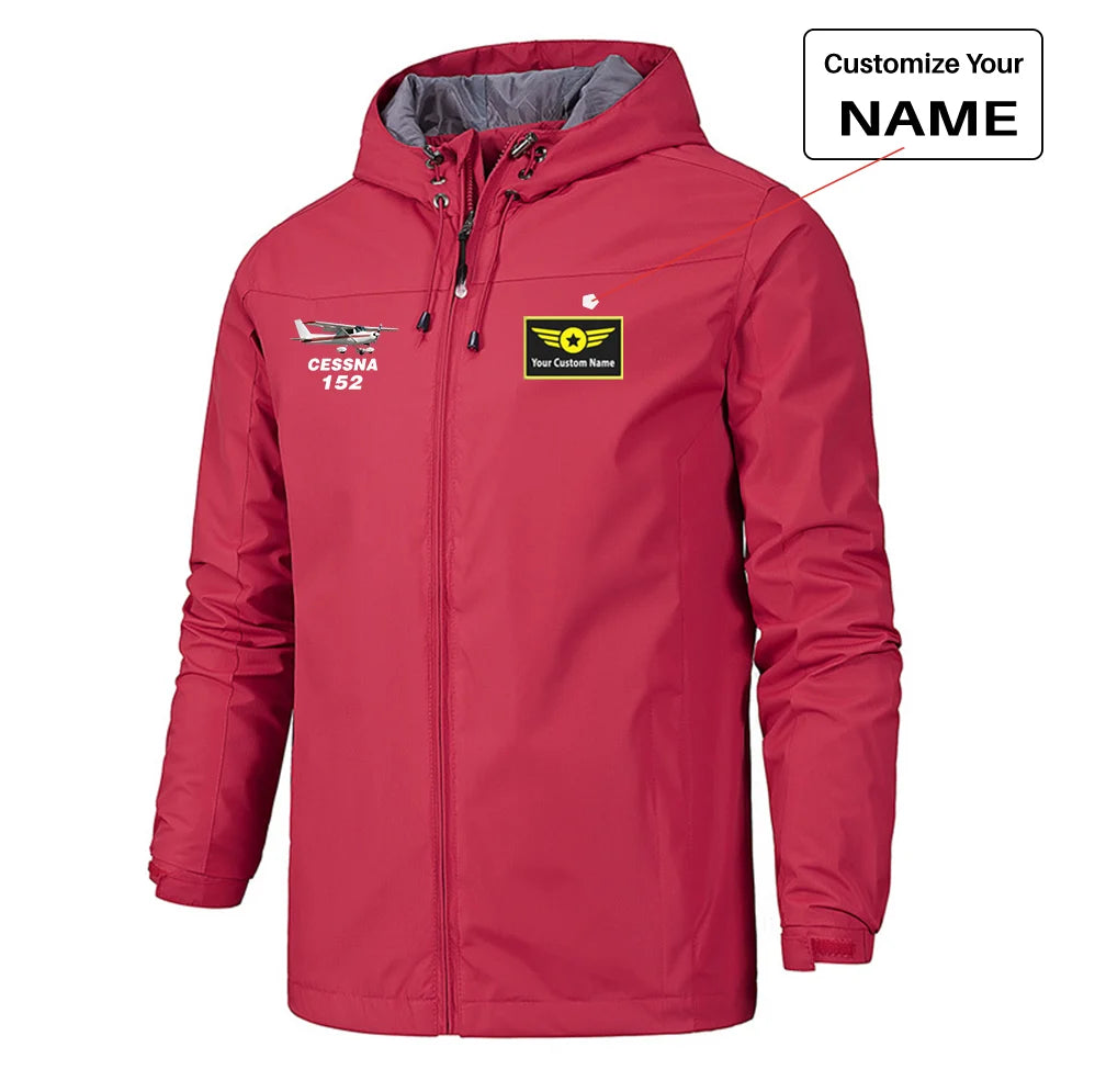 The Cessna 152 Designed Rain Jackets & Windbreakers - view 11