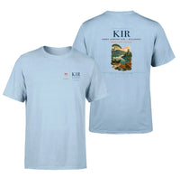 Thumbnail for Kerry Airport (KIR) design printed on light blue double-side t-shirt