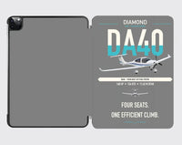 Thumbnail for Diamond DA40 design on gray ipad tablet case