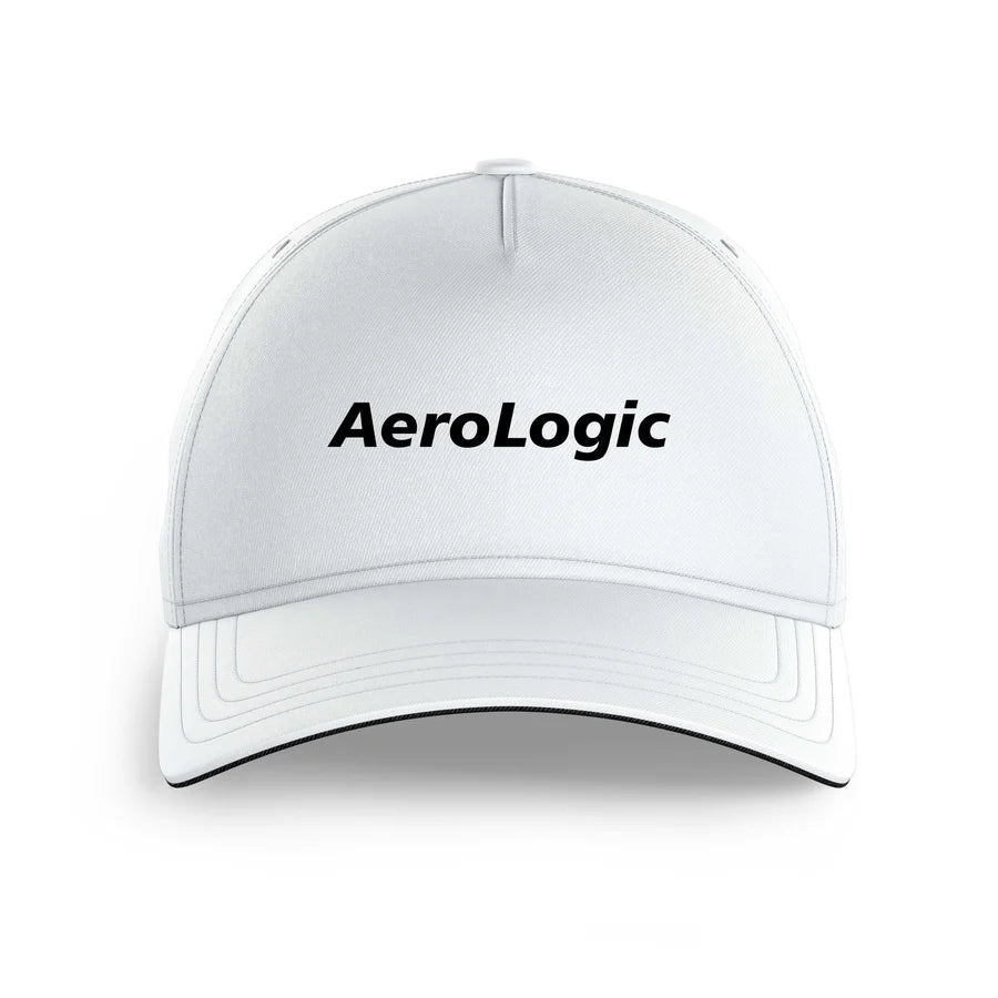 Aerologic Airlines logo printed on white cap