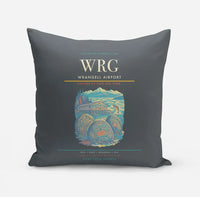 Thumbnail for Wrangell Airport (WRG) design on gray pillow