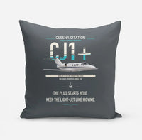 Thumbnail for Cessna Citation CJ1+ design on gray pillow