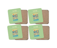 Thumbnail for Izmir Adnan Menderes Airport ADB Coaster 4-Pieces-Set - Light Green