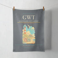 Thumbnail for Westerland Sylt Airport (GWT) design on gray towel