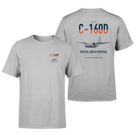 Thumbnail for Transall C-160D design on light gray double-side t-shirt, double-side print
