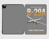 Thumbnail for B-29A Superfortress design on gray ipad tablet case