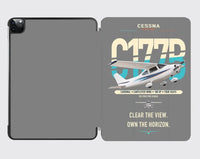 Thumbnail for Cessna 177B Cardinal design on gray ipad tablet case