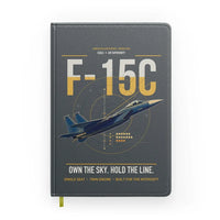 Thumbnail for F-15C Eagle design on gray notebook