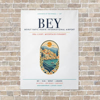 Thumbnail for Beirut Rafic Hariri International Airport BEY vertical canvas print - no frame - white background
