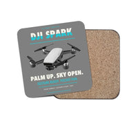 Thumbnail for DJI Spark design on gray 1 piece coaster