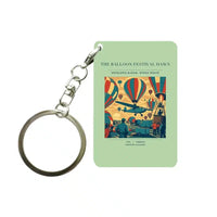Thumbnail for VINTAGE G4394 - The Balloon Festival Dawn - Designed Key Chain design on lightgreen