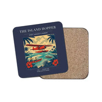 Thumbnail for The Island Hopper - Designed Coasters design on navy blue 1-piece