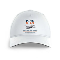 Thumbnail for C-2A Greyhound design on white printed hat