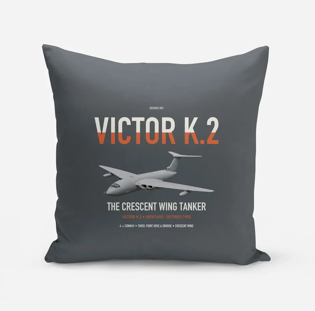 Handley Page Victor K.2 design on gray pillow