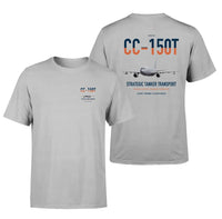 Thumbnail for Airbus CC-150T Polaris design on light gray double-side t-shirt, double-side print