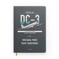 Thumbnail for Douglas DC-3 design on gray notebook